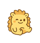 ゆずハリネズミ ほかほか気分（個別スタンプ：1）