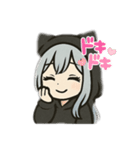 可愛い銀髪の女の子（個別スタンプ：2）