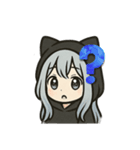 可愛い銀髪の女の子（個別スタンプ：5）