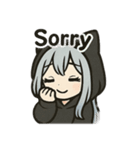 可愛い銀髪の女の子（個別スタンプ：9）