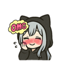 可愛い銀髪の女の子（個別スタンプ：12）