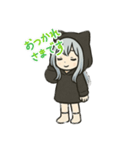 可愛い銀髪の女の子（個別スタンプ：13）