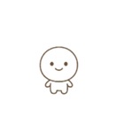 ゆるっとかわいいまんまる透明（個別スタンプ：1）