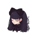 ゴシックファッションの女の子スタンプ（個別スタンプ：2）