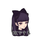 ゴシックファッションの女の子スタンプ（個別スタンプ：10）