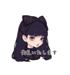 ゴシックファッションの女の子スタンプ（個別スタンプ：14）