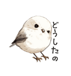 シンプルな手書きシマエナガスタンプ（個別スタンプ：6）