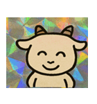 やぎきら突進モフ角伝説@SFW（個別スタンプ：1）