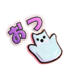 【Vol.EX2】ハロウィン キラキラシール風（個別スタンプ：3）