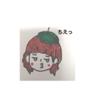 ベレー帽似合うでしょ、顔だけ（個別スタンプ：11）