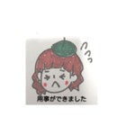 ベレー帽似合うでしょ、顔だけ（個別スタンプ：13）