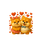 双子のぽっちゃり柴犬3（個別スタンプ：12）