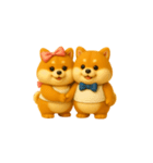 双子のぽっちゃり柴犬3（個別スタンプ：28）