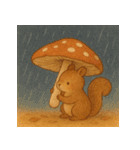 秋リスのほっこり日常（個別スタンプ：32）