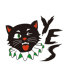 黒ねこと素敵なハロウィンメッセージ（個別スタンプ：2）