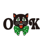 黒ねこと素敵なハロウィンメッセージ（個別スタンプ：3）