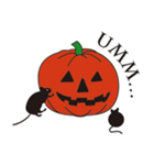 黒ねこと素敵なハロウィンメッセージ（個別スタンプ：9）