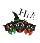 黒ねこと素敵なハロウィンメッセージ（個別スタンプ：21）