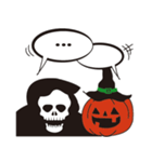 黒ねこと素敵なハロウィンメッセージ（個別スタンプ：24）