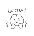 眉うさちゃん◎2（個別スタンプ：3）
