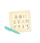 書き込める☆ノート・メモ・文具系フレーム（個別スタンプ：1）