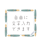 書き込める☆ノート・メモ・文具系フレーム（個別スタンプ：9）
