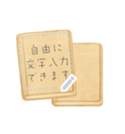 書き込める☆ノート・メモ・文具系フレーム（個別スタンプ：13）