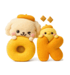 ふわもこ羊毛フェルト♡トイプードル（個別スタンプ：6）