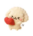 ふわもこ羊毛フェルト♡トイプードル（個別スタンプ：20）