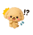ふわもこ羊毛フェルト♡トイプードル（個別スタンプ：26）
