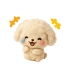 ふわもこ羊毛フェルト♡トイプードル（個別スタンプ：30）
