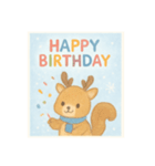 冬生まれの人へHAPPY  BIRTHDAY（個別スタンプ：1）