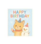 冬生まれの人へHAPPY  BIRTHDAY（個別スタンプ：2）