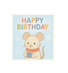 冬生まれの人へHAPPY  BIRTHDAY（個別スタンプ：3）