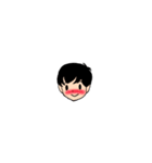 ハルちゃんの顔スタンプ（個別スタンプ：4）