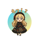 ゴシック少女の日常スタンプ（個別スタンプ：3）