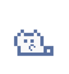 動くドットねこ！！3 白猫（個別スタンプ：23）
