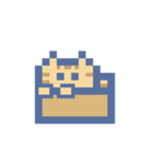 動くドットねこ！！4 茶トラ猫（個別スタンプ：24）