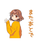 めんどくさ女子の秋ダウナー（個別スタンプ：38）