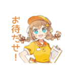 ウェイトレスの丁寧予約＆ご案内★（個別スタンプ：5）