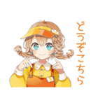 ウェイトレスの丁寧予約＆ご案内★（個別スタンプ：7）