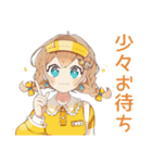 ウェイトレスの丁寧予約＆ご案内★（個別スタンプ：9）