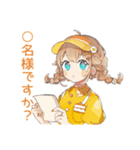 ウェイトレスの丁寧予約＆ご案内★（個別スタンプ：11）