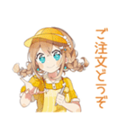 ウェイトレスの丁寧予約＆ご案内★（個別スタンプ：35）