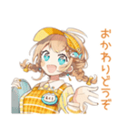 ウェイトレスの丁寧予約＆ご案内★（個別スタンプ：38）