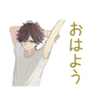 ゆるシャツ男子★定番あいさつ（個別スタンプ：2）