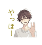ゆるシャツ男子★定番あいさつ（個別スタンプ：3）