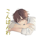ゆるシャツ男子★定番あいさつ（個別スタンプ：14）