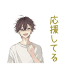 ゆるシャツ男子★定番あいさつ（個別スタンプ：35）