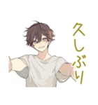 ゆるシャツ男子★定番あいさつ（個別スタンプ：40）